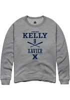 Jonathan Kelly Rally Xavier Musketeers Mens NIL Sport Icon Long Sleeve Crew Sweatshirt