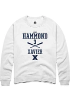 Luke Hammond Rally Xavier Musketeers Mens NIL Sport Icon Long Sleeve Crew Sweatshirt