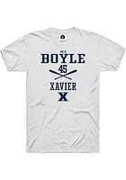 Nick Boyle  Xavier Musketeers White Rally NIL Sport Icon Short Sleeve T Shirt