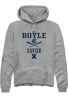 Nick Boyle  Rally Xavier Musketeers Mens Graphite NIL Sport Icon Long Sleeve Hoodie