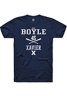 Nick Boyle  Xavier Musketeers Navy Blue Rally NIL Sport Icon Short Sleeve T Shirt