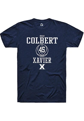 Brad Colbert  Xavier Musketeers Navy Blue Rally NIL Sport Icon Short Sleeve T Shirt