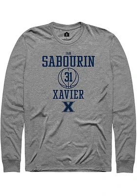 Ian Sabourin  Xavier Musketeers Graphite Rally NIL Sport Icon Long Sleeve T Shirt