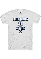 Jerome Hunter  Xavier Musketeers White Rally NIL Sport Icon Short Sleeve T Shirt