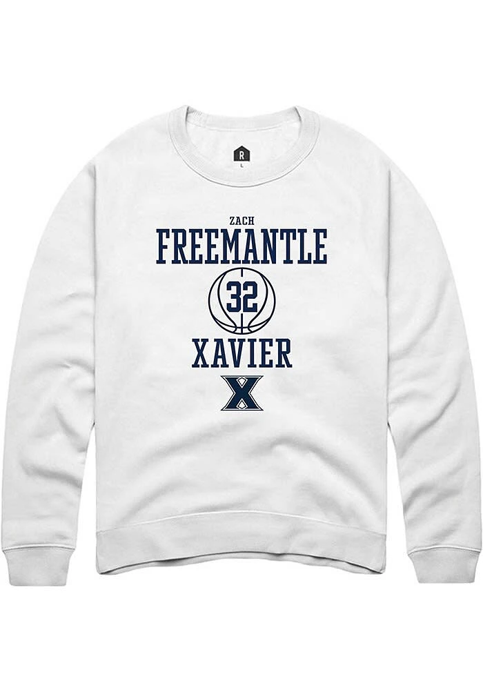 Zach Freemantle Rally Xavier Musketeers Mens NIL Sport Icon Long Sleeve Crew Sweatshirt