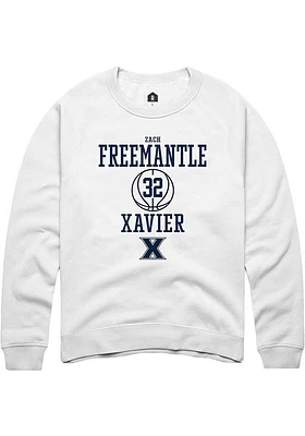 Zach Freemantle Rally Xavier Musketeers Mens NIL Sport Icon Long Sleeve Crew Sweatshirt