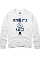 Zach Freemantle Rally Xavier Musketeers Mens NIL Sport Icon Long Sleeve Crew Sweatshirt