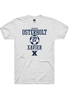 Brandon Osterholt  Xavier Musketeers White Rally NIL Sport Icon Short Sleeve T Shirt