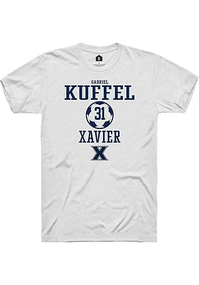 Gabriel Kuffel  Xavier Musketeers White Rally NIL Sport Icon Short Sleeve T Shirt