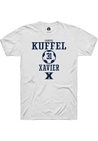 Gabriel Kuffel  Xavier Musketeers White Rally NIL Sport Icon Short Sleeve T Shirt