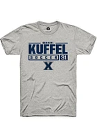 Gabriel Kuffel  Xavier Musketeers Ash Rally NIL Stacked Box Short Sleeve T Shirt