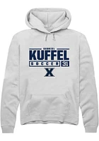 Gabriel Kuffel  Rally Xavier Musketeers Mens White NIL Stacked Box Long Sleeve Hoodie