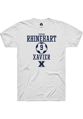 Taylor Rhinehart  Xavier Musketeers White Rally NIL Sport Icon Short Sleeve T Shirt