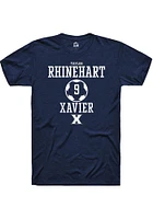 Taylor Rhinehart  Xavier Musketeers Navy Blue Rally NIL Sport Icon Short Sleeve T Shirt