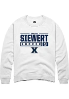 Taylor Rhinehart Rally Xavier Musketeers Mens NIL Stacked Box Long Sleeve Crew Sweatshirt