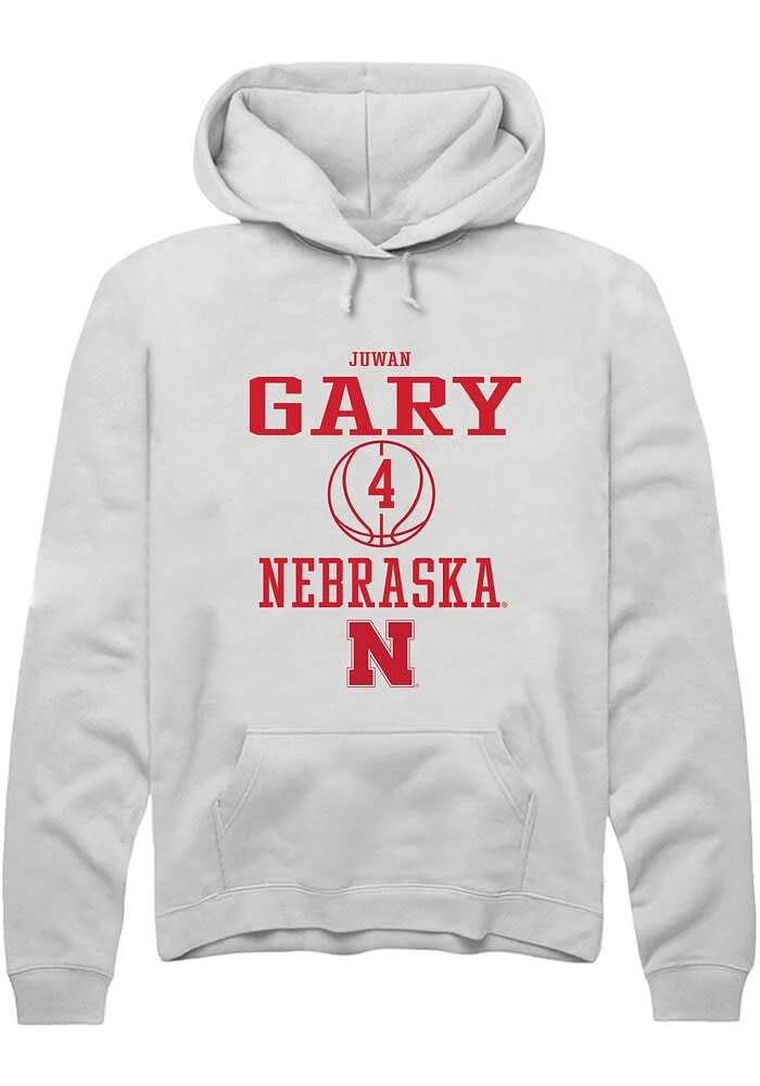 Juwan Gary Rally Nebraska Cornhuskers Mens NIL Sport Icon Long Sleeve Hoodie