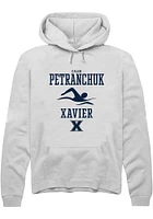 Caleb Petranchuk  Rally Xavier Musketeers Mens White NIL Sport Icon Long Sleeve Hoodie