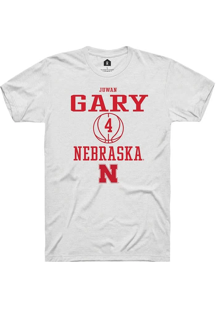 Juwan Gary Nebraska Cornhuskers Rally NIL Sport Icon Short Sleeve T Shirt
