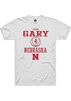 Juwan Gary Nebraska Cornhuskers Rally NIL Sport Icon Short Sleeve T Shirt