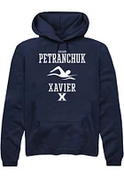 Caleb Petranchuk  Rally Xavier Musketeers Mens Navy Blue NIL Sport Icon Long Sleeve Hoodie