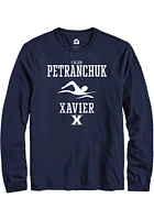 Caleb Petranchuk  Xavier Musketeers Navy Blue Rally NIL Sport Icon Long Sleeve T Shirt