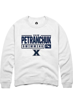 Caleb Petranchuk Rally Xavier Musketeers Mens NIL Stacked Box Long Sleeve Crew Sweatshirt