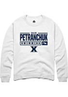 Caleb Petranchuk Rally Xavier Musketeers Mens NIL Stacked Box Long Sleeve Crew Sweatshirt