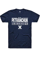 Caleb Petranchuk  Xavier Musketeers Navy Blue Rally NIL Stacked Box Short Sleeve T Shirt