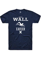 Nathan Wall  Xavier Musketeers Navy Blue Rally NIL Sport Icon Short Sleeve T Shirt