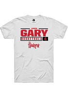 Juwan Gary Nebraska Cornhuskers Rally NIL Stacked Box Short Sleeve T Shirt