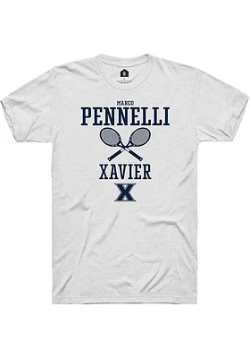 Marco Pennelli  Xavier Musketeers White Rally NIL Sport Icon Short Sleeve T Shirt