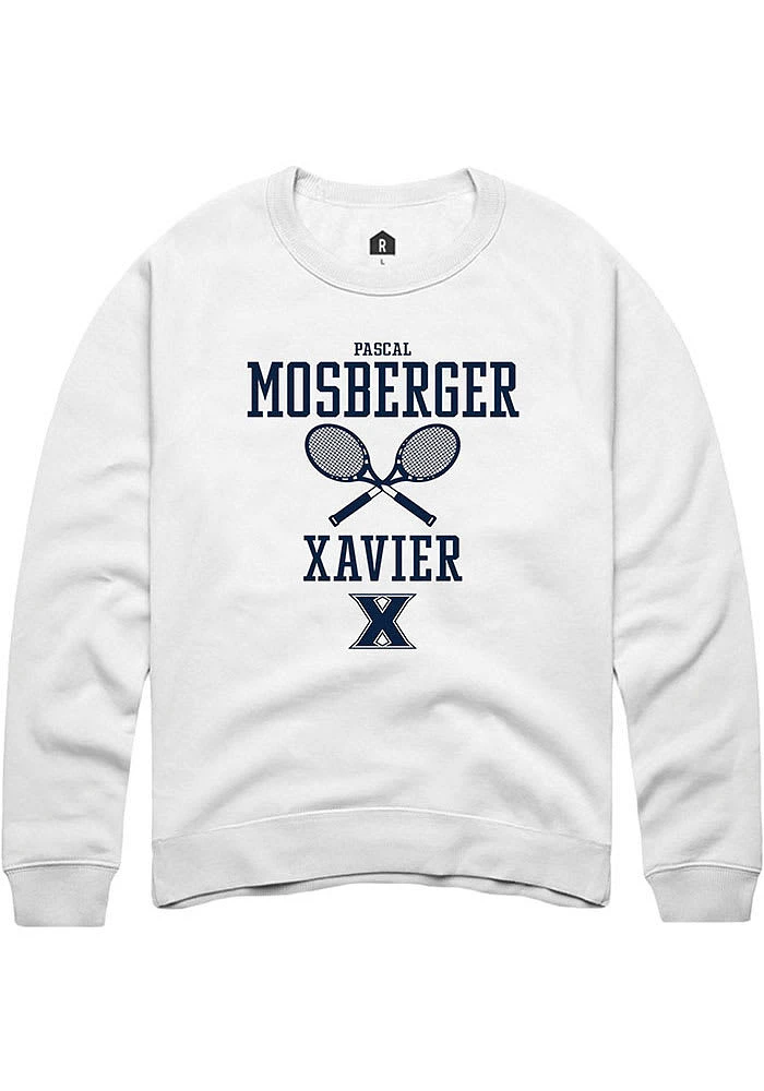 Pascal Mosberger Rally Xavier Musketeers Mens NIL Sport Icon Long Sleeve Crew Sweatshirt