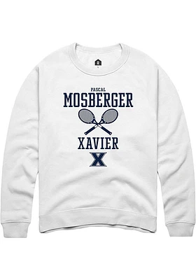 Pascal Mosberger Rally Xavier Musketeers Mens NIL Sport Icon Long Sleeve Crew Sweatshirt