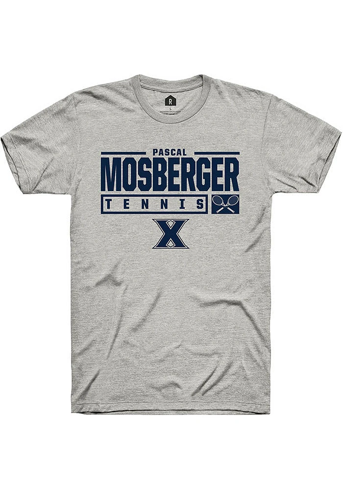 Pascal Mosberger  Xavier Musketeers Ash Rally NIL Stacked Box Short Sleeve T Shirt