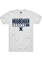 Pascal Mosberger  Xavier Musketeers White Rally NIL Stacked Box Short Sleeve T Shirt