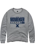 Pascal Mosberger Rally Xavier Musketeers Mens NIL Stacked Box Long Sleeve Crew Sweatshirt