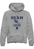 Sean Beam  Rally Xavier Musketeers Mens Graphite NIL Sport Icon Long Sleeve Hoodie