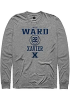 Bella Ward  Xavier Musketeers Graphite Rally NIL Sport Icon Long Sleeve T Shirt