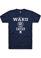 Bella Ward  Xavier Musketeers Navy Blue Rally NIL Sport Icon Short Sleeve T Shirt