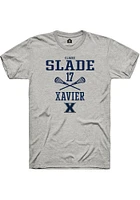 Claire Slade  Xavier Musketeers Ash Rally NIL Sport Icon Short Sleeve T Shirt