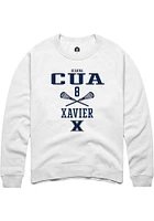 Gianna Cua Rally Xavier Musketeers Mens NIL Sport Icon Long Sleeve Crew Sweatshirt