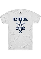 Gianna Cua  Xavier Musketeers White Rally NIL Sport Icon Short Sleeve T Shirt