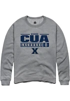 Gianna Cua Rally Xavier Musketeers Mens NIL Stacked Box Long Sleeve Crew Sweatshirt