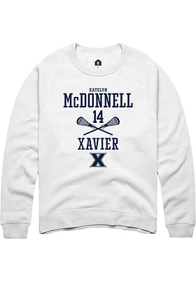 Katelyn McDonnell Rally Xavier Musketeers Mens NIL Sport Icon Long Sleeve Crew Sweatshirt