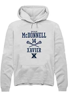 Katelyn McDonnell  Rally Xavier Musketeers Mens White NIL Sport Icon Long Sleeve Hoodie