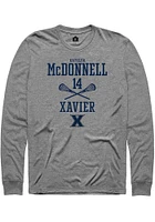 Katelyn McDonnell  Xavier Musketeers Grey Rally NIL Sport Icon Long Sleeve T Shirt