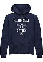 Katelyn McDonnell  Rally Xavier Musketeers Mens Navy Blue NIL Sport Icon Long Sleeve Hoodie