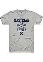 Mary Mastrian  Xavier Musketeers Ash Rally NIL Sport Icon Short Sleeve T Shirt