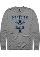 Mary Mastrian  Xavier Musketeers Graphite Rally NIL Sport Icon Long Sleeve T Shirt