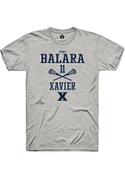 Sami Balara  Xavier Musketeers Ash Rally NIL Sport Icon Short Sleeve T Shirt